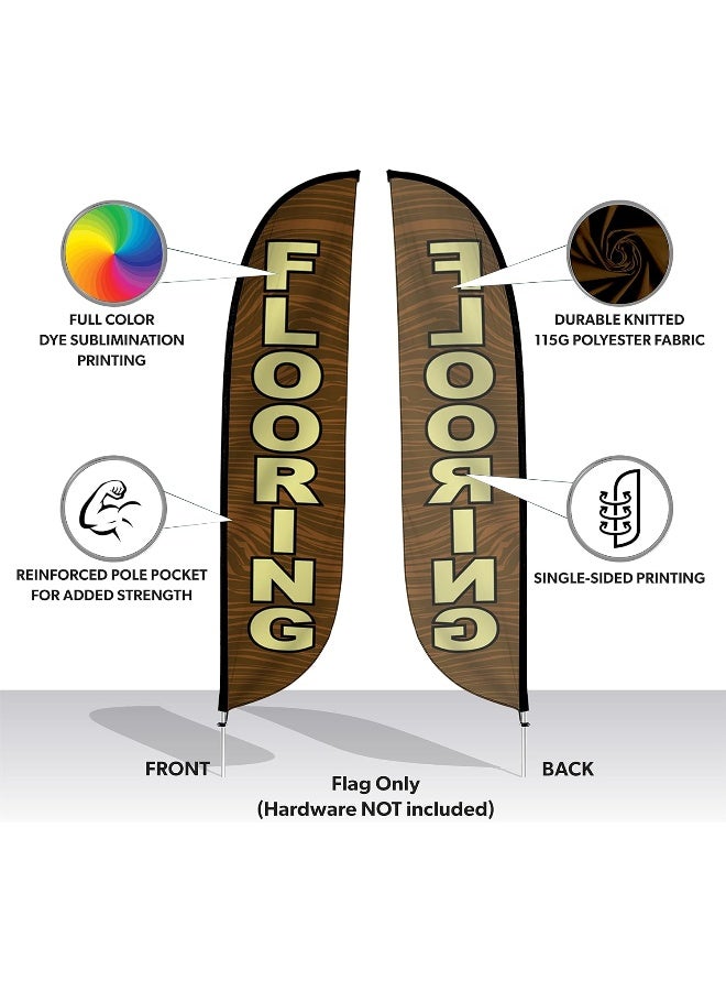 LookOurWay LookOurWay Furniture, Mattress, and Flooring Themed Feather Flag, 12-Feet  - Image 4