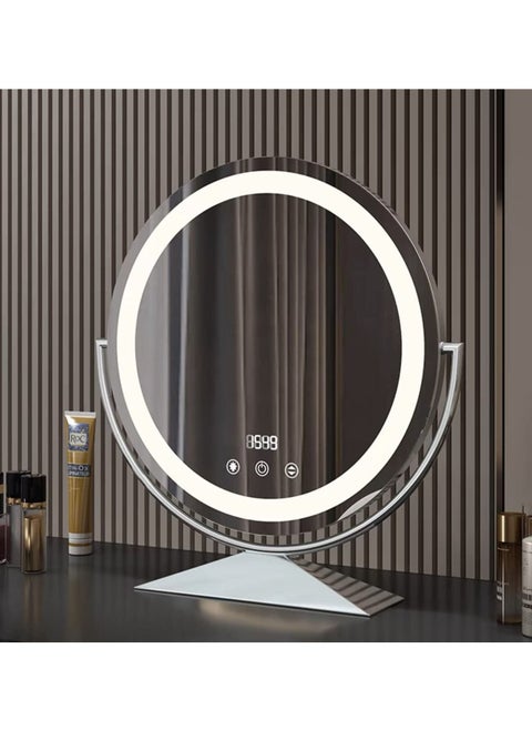 Vanity Mirror Hollywood Round 360°Rotation Touch Modes Dimmable 3 Colors Light Adjustable Brightness