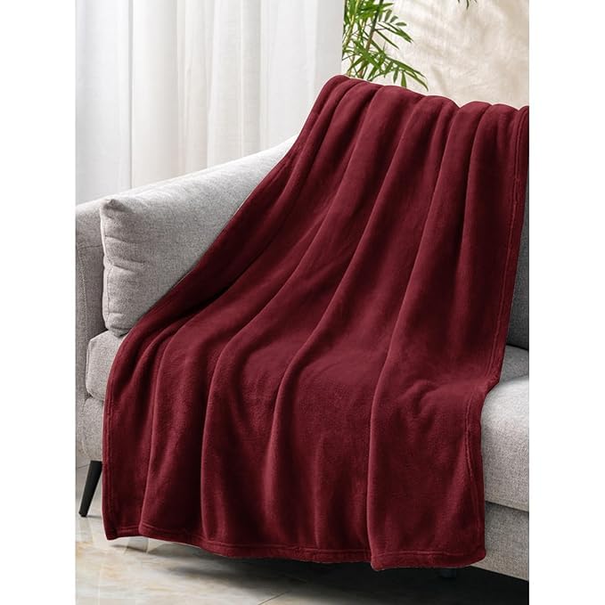 190 GSM Flannel Super Soft Warm Single Blanket for Winters - 60x90 Inches, Vintage Mehron