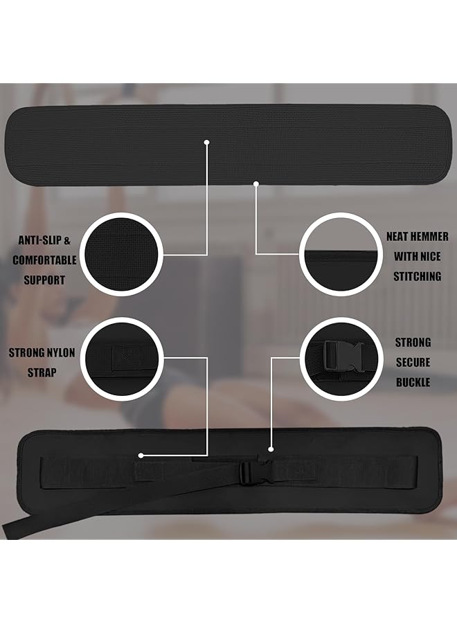 NALACAL Comfort Fit Hip Thrust Belt Enhanced Safety & Comfort for Dumbbells Kettlebells Plates Non Slip Wide Padding Design for Effective Glute Workouts  - Image 2