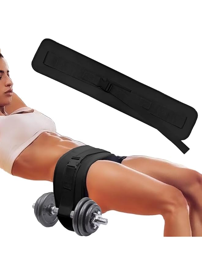 NALACAL Comfort Fit Hip Thrust Belt Enhanced Safety & Comfort for Dumbbells Kettlebells Plates Non Slip Wide Padding Design for Effective Glute Workouts  - Image 1