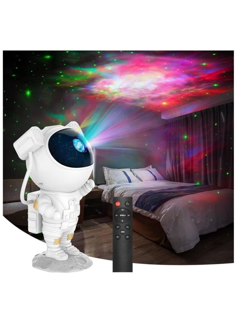Kids Star Projector Night Light Ksera Astronaut LED Projection Lamp for Bedroom, Starry Night Light Projector with Timer, Remote Control and 360°Adjustable Head Angle - Image 1