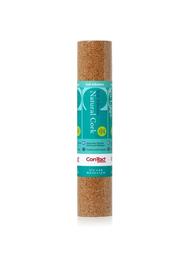 Con-Tact Brand Cork Roll, Self-Adhesive, 12" x 4' - Image 1