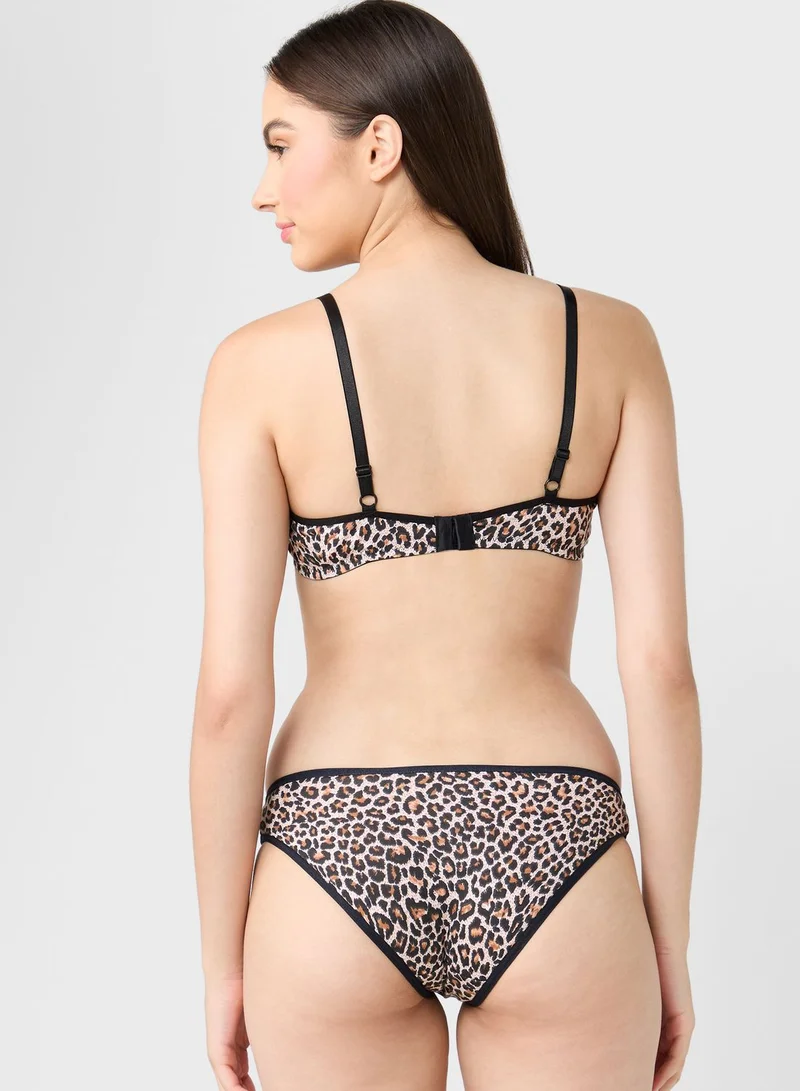 Ginger Animal Print Bra & Brief Set