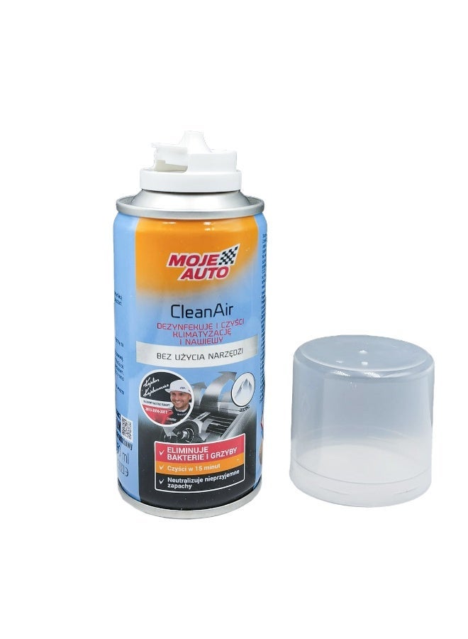 Moje Auto CleanAir Car AC Cleaner Spray 150ml, Air Conditioner Disinfectant, Odor Remover, Interior Vent Cleaning Foam - Image 4