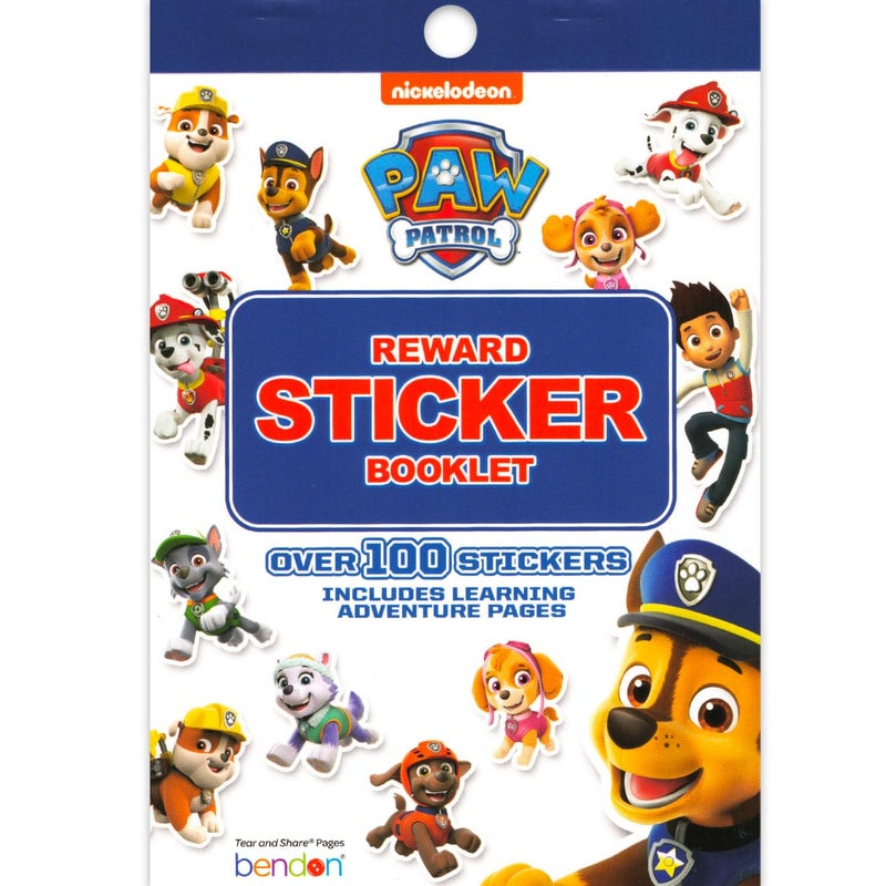Bendon Paw Patrol Reward Sticker Pad | Cartoon Activity Book | Learning & Craft Activity Book | Paw Patrol Reward Certificate Stickers | Over 100 Stickers - Image 1