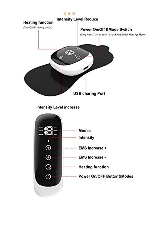 Generic - Wireless TENS Machine for Pain Relief TENS Unit Heated Muscle Stimulator EMS Massage Portable Pain Management Device for Back Knee Sciatica Arthritis Muscle and Joint Pain Relief - Image 1