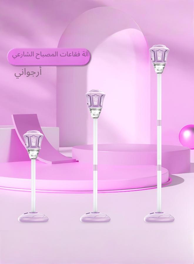 جودي بلاي آلة فقاعات كهربائية بتصميم عمود إنارة الشارع مع موسيقى وإضاءة للتخييم في الهواء الطلق - Image 1