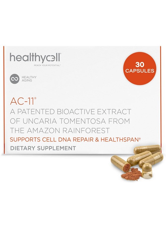 Healthycell Anti-Aging Supplement for DNA Repair and Stem Cell Health, AC-11 - Bioactive Extract of Uncaria Tomentosa (Cat’s Claw) Supports a Healthy Immune System - Vegan, Soy-Free & Gluten-Free - Image 1