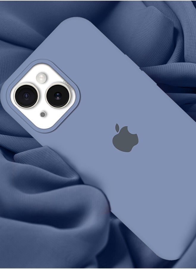 CATANES - iPhone 15 Plus Case Silicone Case Cover Durable and Anti Scratch Back Cover Light Blue - Image 1