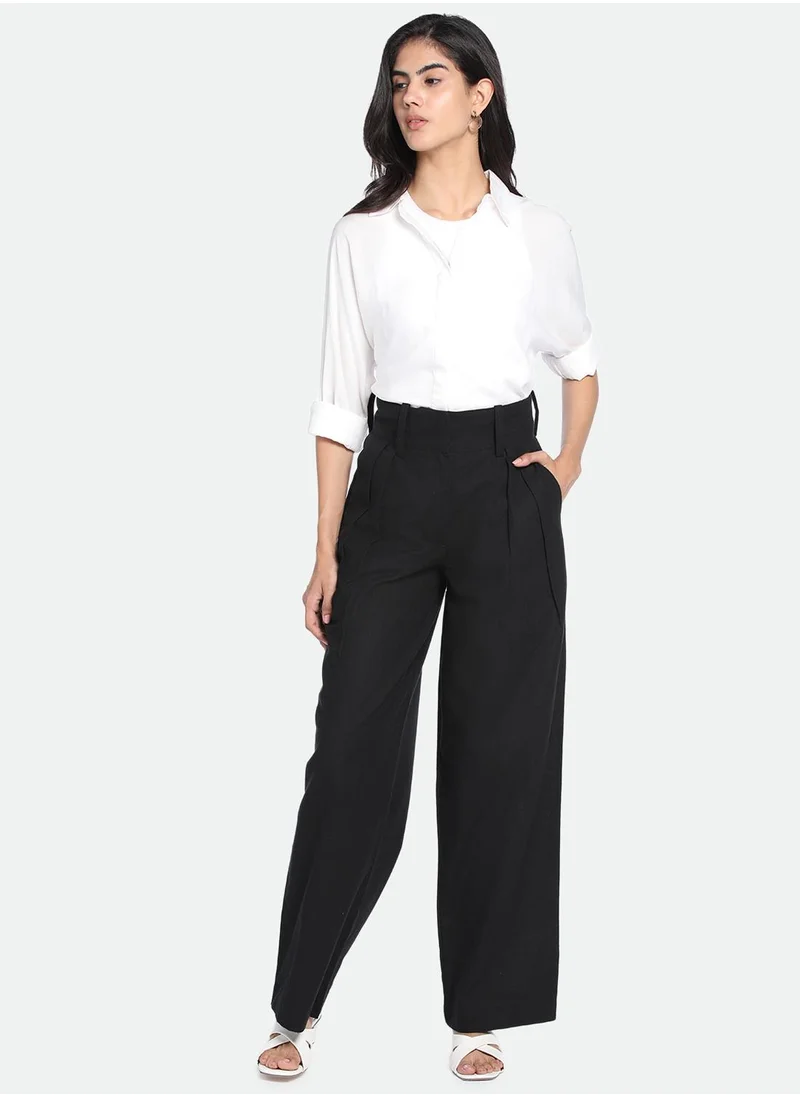 Dennis Lingo Black Pants For Women