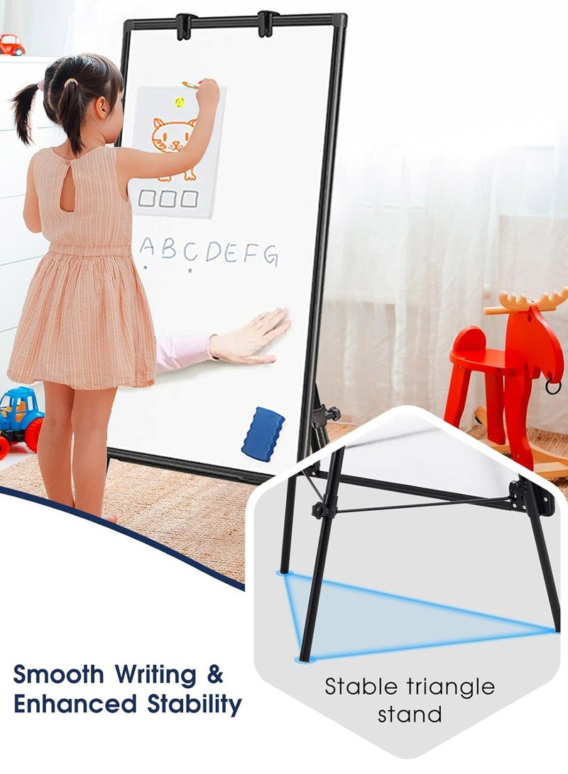 كيدل سبورة بيضاء - حامل مغناطيسي محمول قابل للمسح الجاف 36 × 24 ارتفاع قابل للتعديل، حامل لوح أبيض للرسم على شكل لوحة قلابة للمكتب أو التدريس في المنزل والفصل الدراسي - Image 2