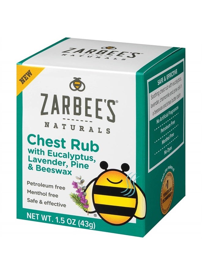 Zarbee's مرهم طبيعي لتدليك الصدر للأطفال، 1.5 أونصة  - Image 1