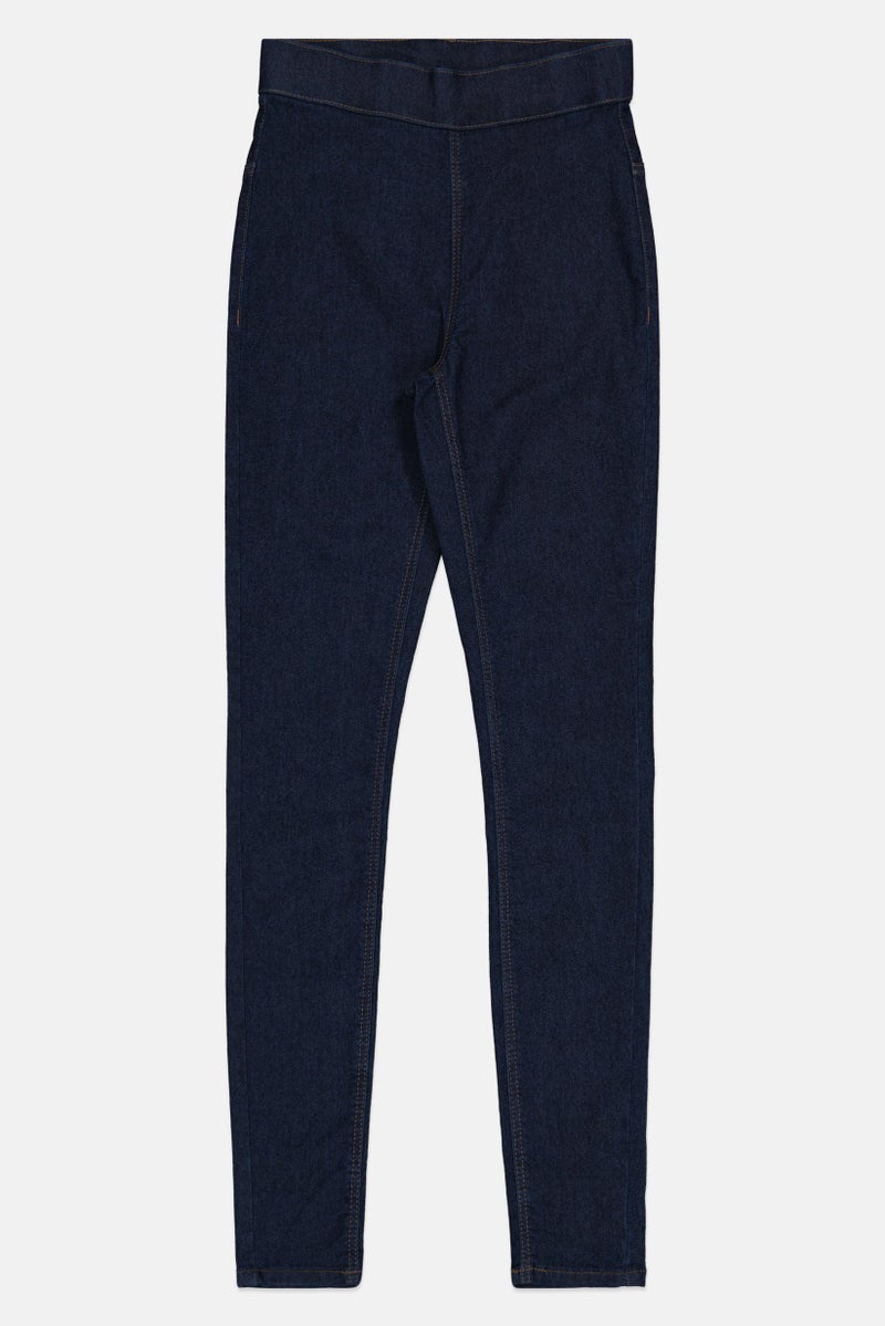 VERO MODA جينز جاجينغز سولي من فيرو مودا للنساء، دنيم أزرق داكن - Image 2