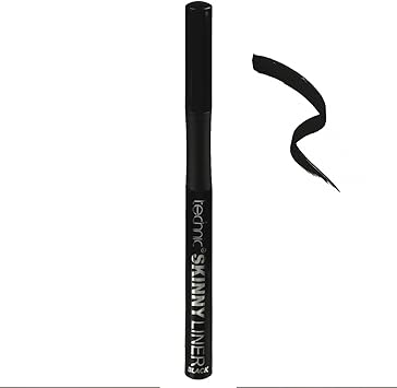 Technic Skinny Felt Tip Liquid Eyeliner Black Precision Tip Soft Grip Pen For Long Lasting Quick Flick Natural or Statement Looks Suitable for Beginners 15ml - Image 3