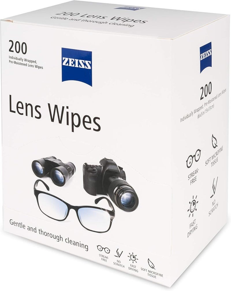 ZEISS Pre-Moistened Lens Cleaning Wipes, 200 Count - Image 3