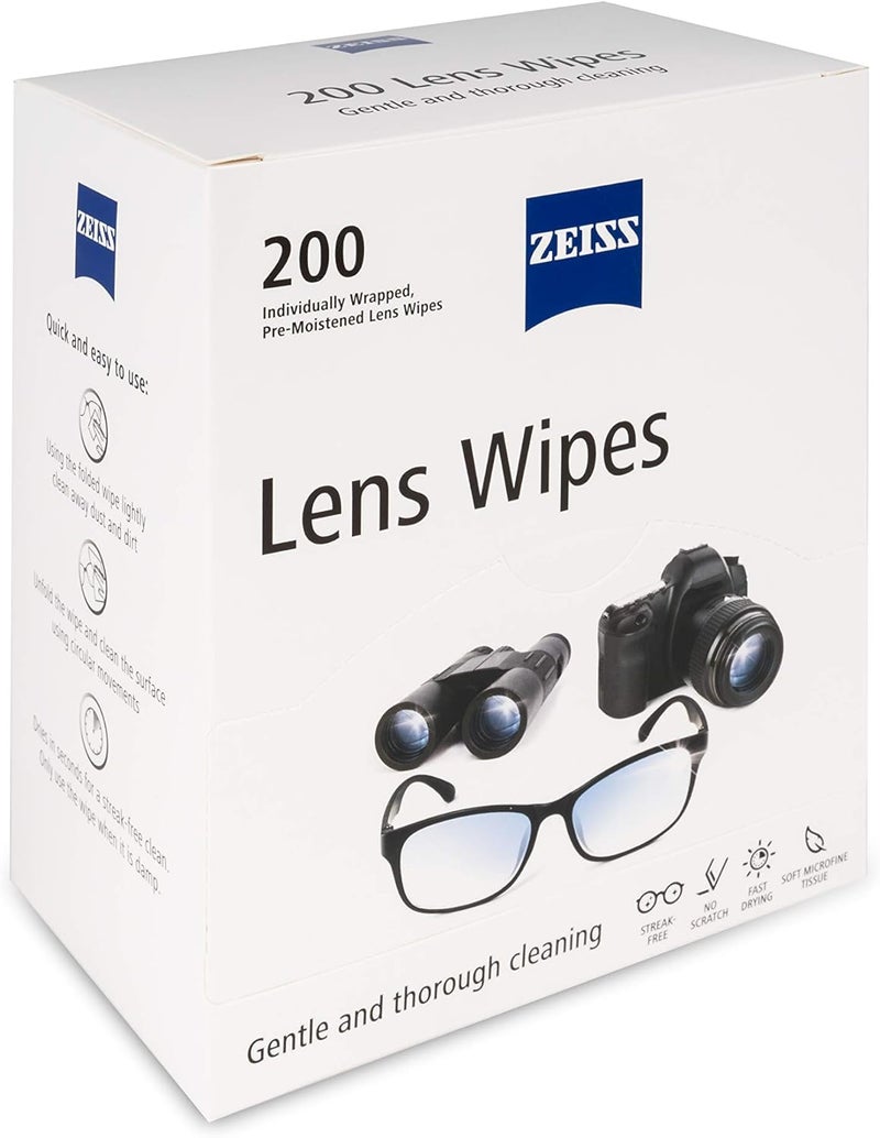 ZEISS Pre-Moistened Lens Cleaning Wipes, 200 Count - Image 2
