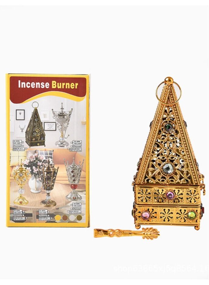 Electric Arabic Incense Burners plug Censer , Tower Shape Metal Vintage Incense Burner - Image 5