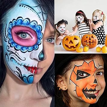 UCANBE Face Body Paint Oil Professional 15 Colors FX Makeup Palette Non Toxic Hypoallergenic Safe Facepaint for Halloween Cosplay Costumes Parties and Festivals - Image 5