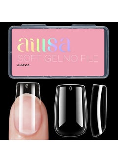 Short Square Nails Clear Gel Nail Tips False Full Cover Soft Nail Tips For Diy Home Salon Gift, Preshaped Gelly Press On Fake Nail Tips For Nail Extension 216Pcs 12 Sizes - pzsku/Z4A07EFEAAD19FBA146A5Z/45/_/1730892846/2157a9ff-c9bd-4a00-84c8-ccd49cce62d3