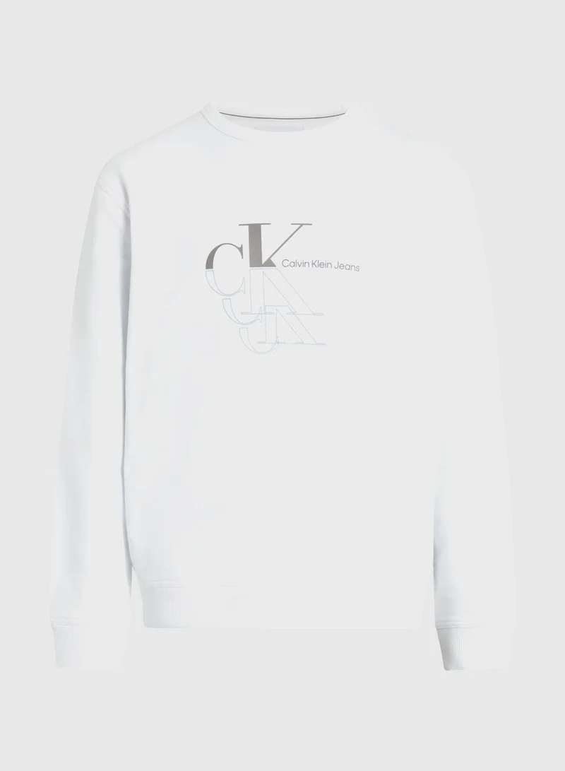 Calvin Klein Jeans Logo Crew Neck T-Shirt
