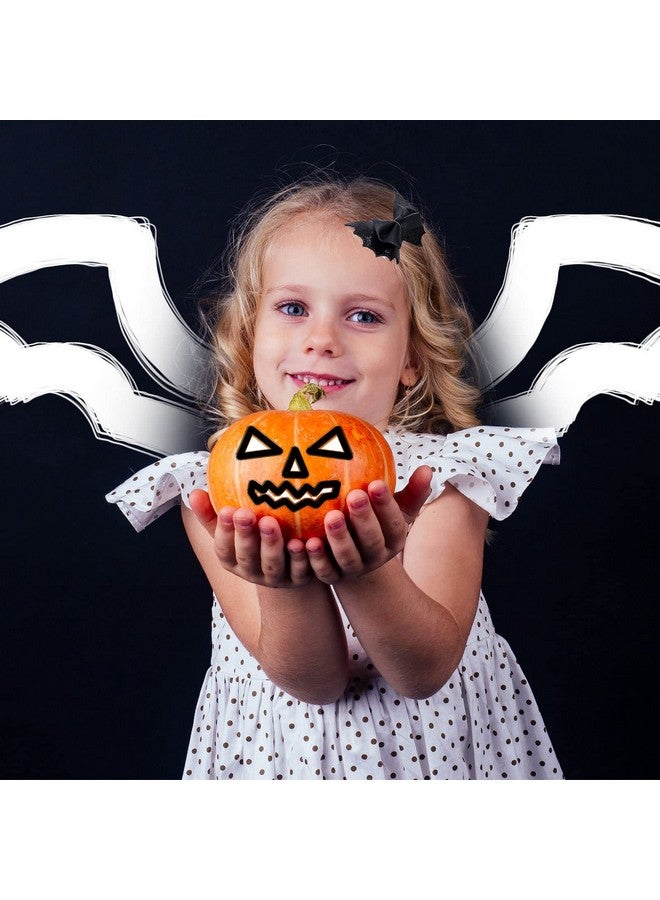 Whaline 6Pcs Halloween Bat Bow Hair Clips 3 Style Hair Bow Barrette Black Glitter Pu Leather Hairpins Sparkly Alligator Hairgrips For Girls Toddlers Teens Halloween Party Hair Accessories - Image 5