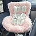 SwiftServ Doll Car Seat for 38 inch Figures Fits Character Plushes Blind Box Dolls Vinyl Collectibles Includes Air Vent Clip Desktop Stand Cute Car Ornament for Collectors Pink - Image 3