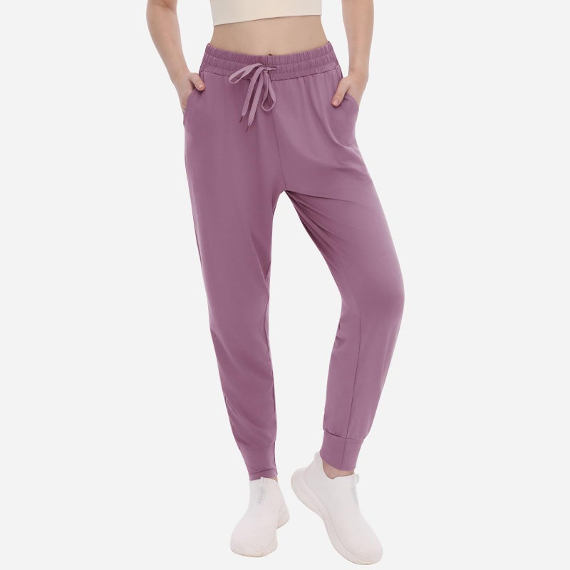 TNNZEET Women's Joggers with Pockets - High Waisted Sweatpants Tapered Leg Drawstring Lightweight Athletic Pants - Image 2