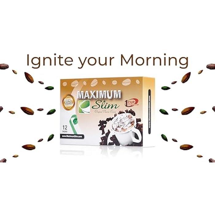 Maximum Slim Premium Instant Cocoa – Creamy, Delicious 4-in-1 Formula with Natural Herbal Extracts for Energy & Vitality, Maximum Satisfaction & Taste. No Side Effects (Laxative-Free) –USA Made, 30 Ct - Image 3