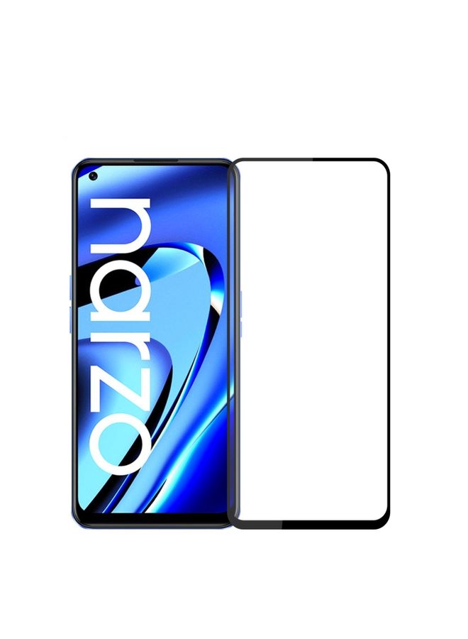 Screen Protector For OPPO Realme Narzo 50 Pro PINWUYO 9H 2.5D Full Screen Tempered Glass Film(Black)
