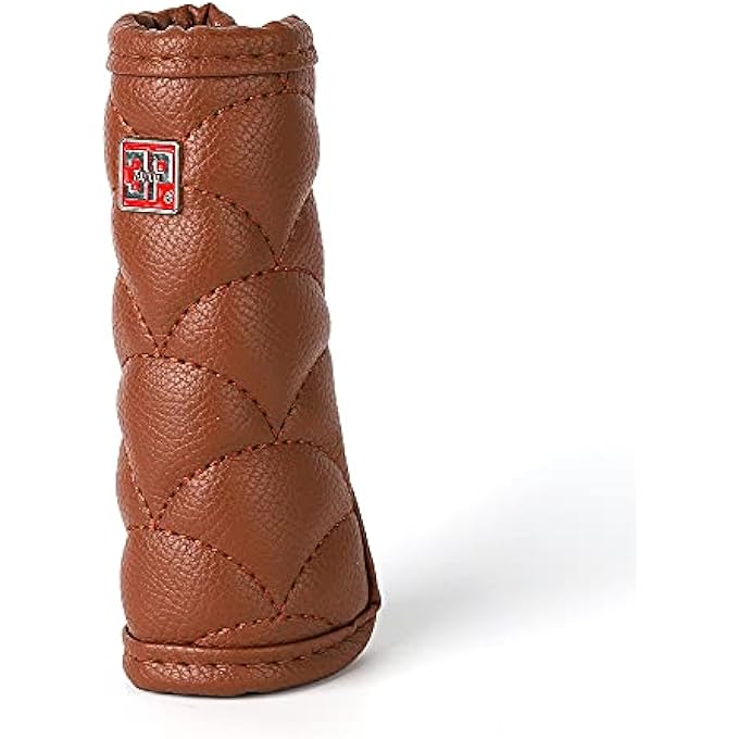 rayihni Auto Interior Leather Handbrake CoverWave Shaped Protector for Car Brake LeversParking Grip Handle Lever Sleeve Fit Most Vehicle Brown - Image 2