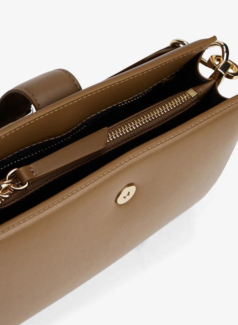 TOMMY HILFIGER  Heritage TH Monogram Plaque Satchel for Women | Best Price UAE