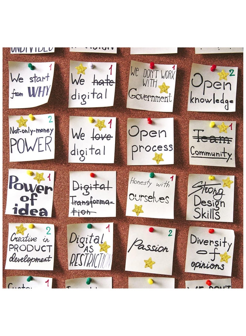 قوس قزح أورينبو 30 ورقة من ملصقات النجوم الذهبية الصغيرة من رقائق الألومنيوم ثلاثية الأبعاد للأطفال كمكافأة، ومخطط سلوك، ومخطط للطلاب، وفصل دراسي، بقطر 0.6 بوصة/1.5 سم - Image 5