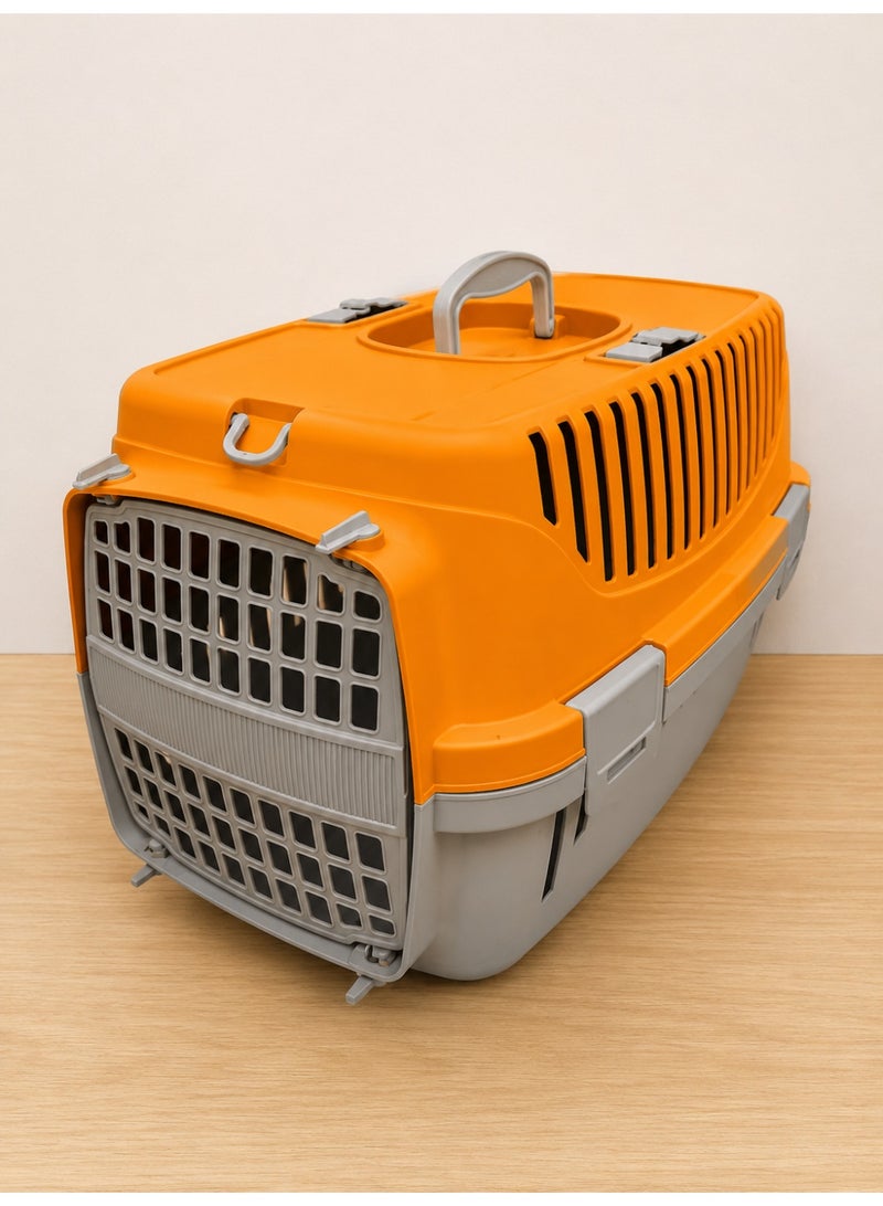 Portable Pet Carrier Cage – Secure Travel Crate for Cats & Small Pets – Ventilated Lightweight Pet Transport Box with Carry Handle - Image 2