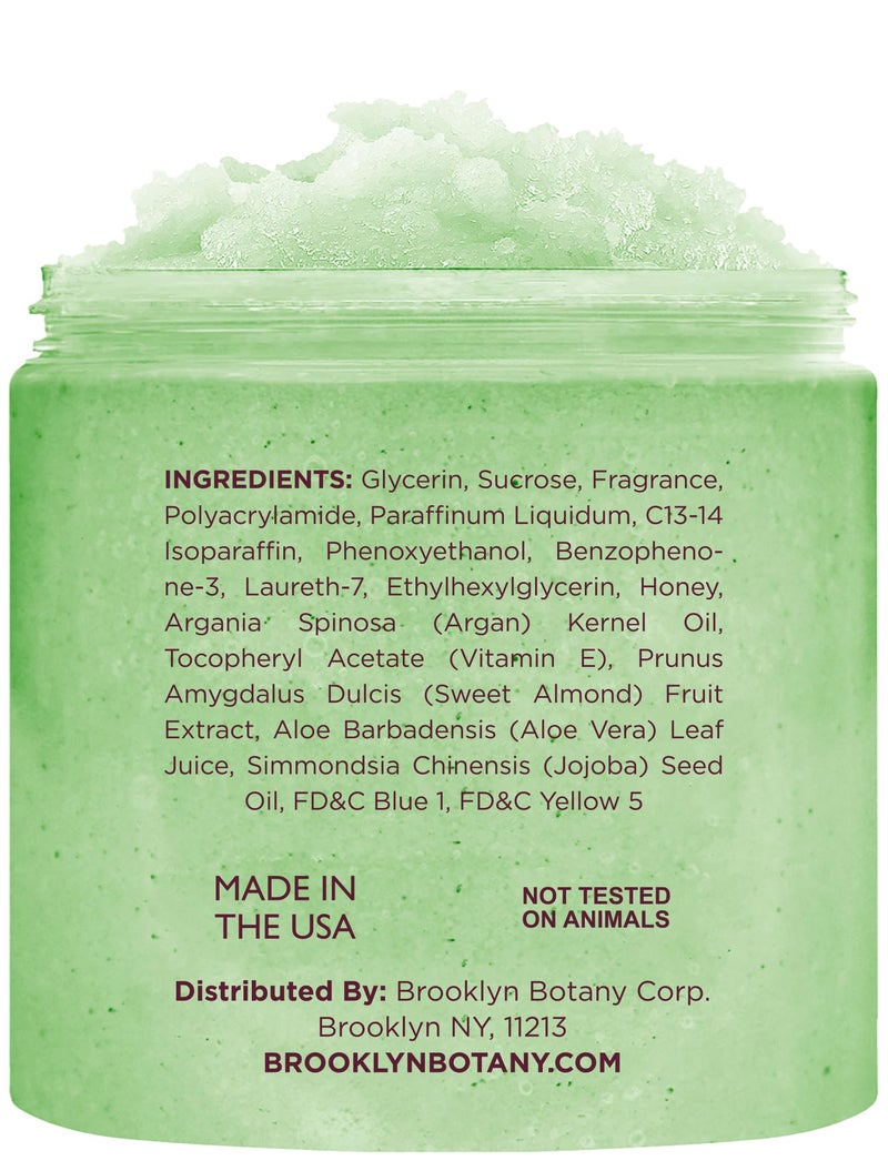 Brooklyn Botany Green Tea Honey Sugar Scrub for Body 10 oz â€“ Deeply Hydrating and Gently Exfoliating Body Scrub for Women and Men â€“ Moisturizing and Nourishing the Skin - Image 2
