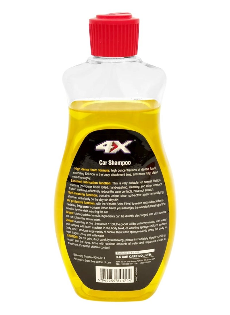4x 4X Advanced Formula Car Shampoo, High-Efficiency Super Cleaning Solution with Power Foam Action-500ml  - Image 3