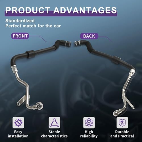 Sprwinautummer 06J121492C Turbocharger Coolant Line/Turbo Coolant Hose Return EA888 2.0T 06J121492M Replacement for VW CC GOLF JETTA PASSAT AUDI A3 S3 Q3 TT 2004-2018 Radiator Outlet Pipe Water Pipe - Image 5
