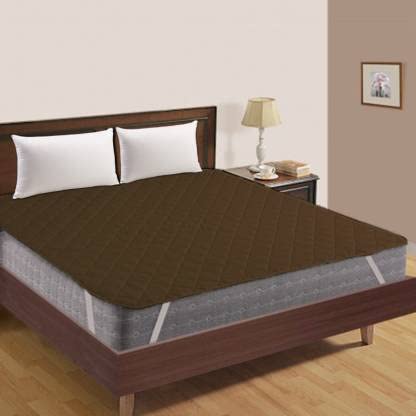 Rajasthan Crafts Premium King Size Double Bed Waterproof Mattress Protector Smooth Air Fabric Fits Up 10 Inch Deep Pocket Breathable Noiseless Cover and Washable (Brown, 72x78 Inch) - Image 1