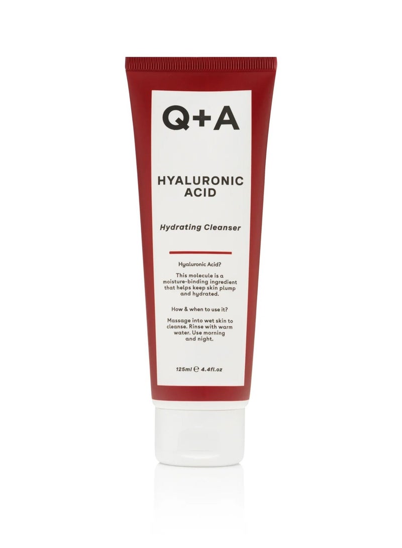 Q+A Hyaluronic Acid Facial Cleanser Hydrates, Cleanses And Smoothes Skin, Instead Of Feeling Dry-125ml - Image 1