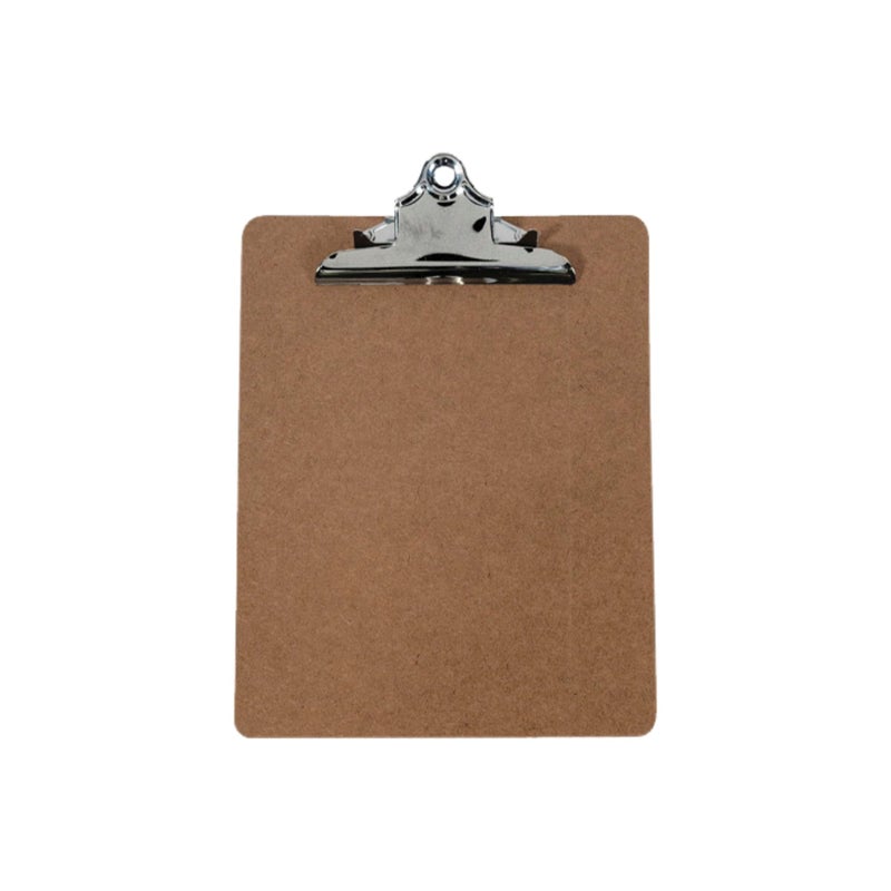 School Smart Hardwood Clipboard - Letter Size Bright Nickel 9 X 12-1/2 in - Image 1