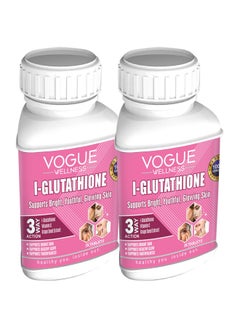 Vogue Vogue Wellness L Glutathione Tablets with Vitamin C, E, & Grape Seed Extract | Radiant & Glowing Skin Glowing Supplement | Reduces skin pigmentation | Free Radical Fighter (2)  - Image 1
