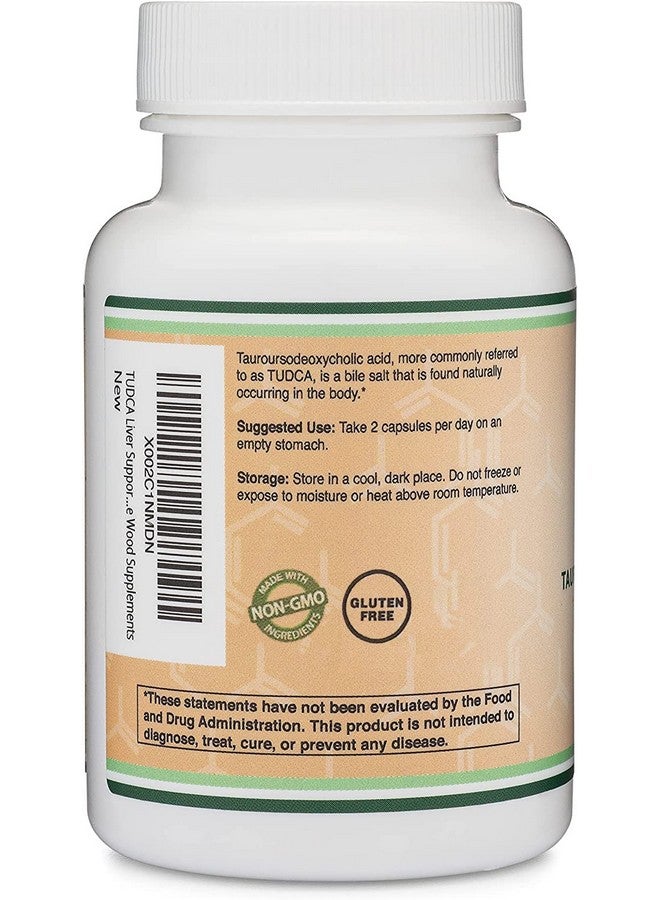 Double Wood Supplements مكمل دعم الكبد بملح الصفراء تو دي سي إيه 500 ملغ لتنظيف الكبد والمرارة (60 كبسولة 250 ملغ) حمض الصفراء الأصلي تو دي سي إيه بطعم مر قوي من دابل وود - Image 4