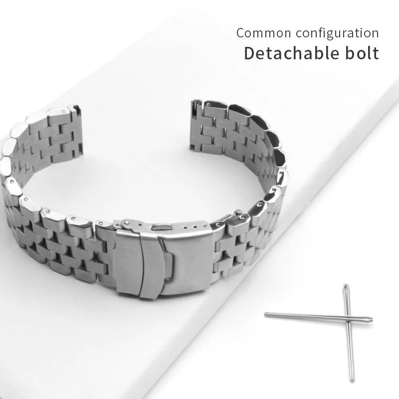 Bluejw 20mm 22mm 24mm Replacement Watch Strap for Mechanical Wrist Watches – Luxury 304 Stainless Steel Band Compatible with Multiple Watch Models - Image 5
