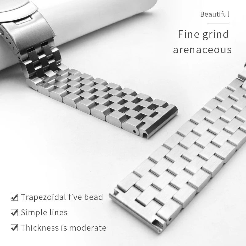 Bluejw 20mm 22mm 24mm Replacement Watch Strap for Mechanical Wrist Watches – Luxury 304 Stainless Steel Band Compatible with Multiple Watch Models - Image 3