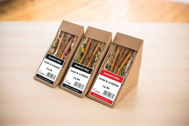 brother Genuine DK-2251 Continuous Length Replacement Labels, Black/Red Label on White Paper Tape, Engineered with Excellence, 2.4” x 50 feet, 1 Roll per Box - Image 2