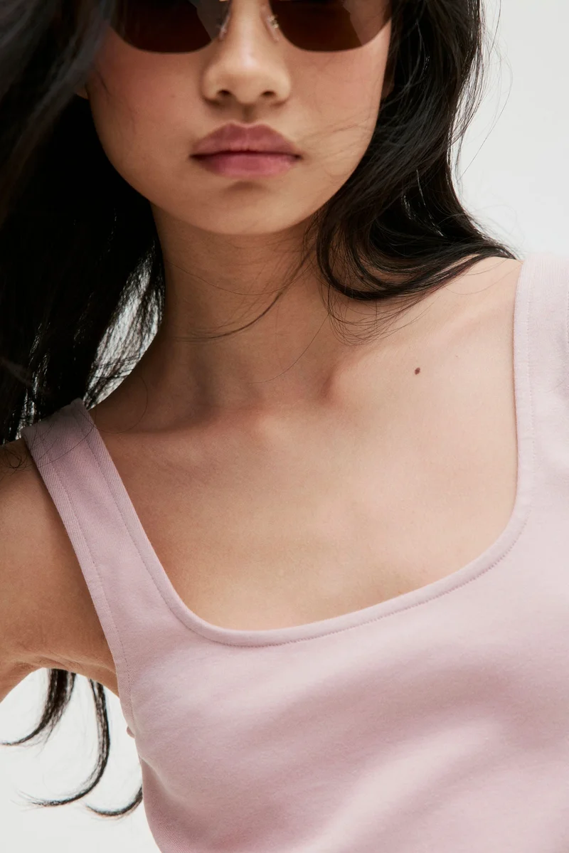 H&M Bubble-hem vest top