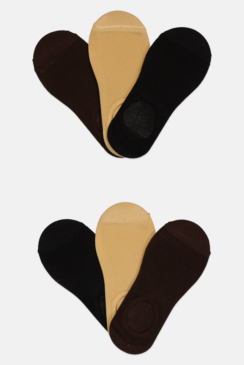 Ben Sherman Men 6 Pairs Brand Logo Silicone Heel Socks, Multicolor  - Image 1