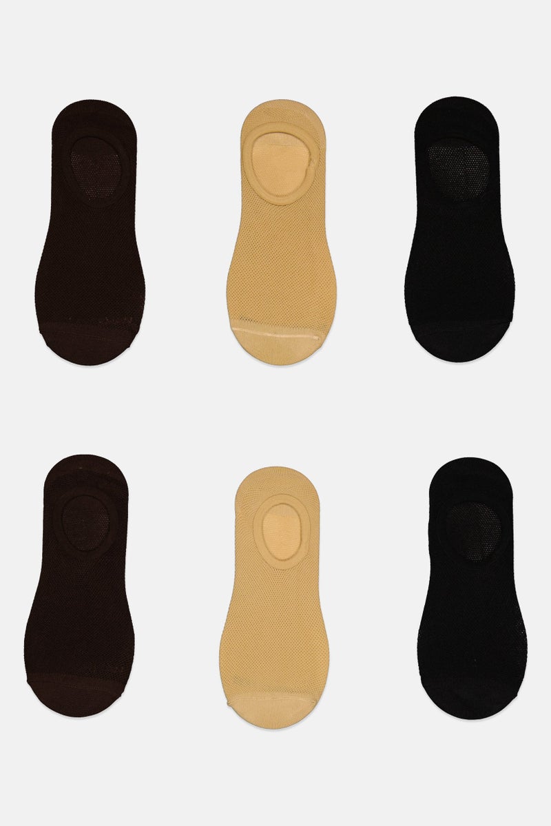 Ben Sherman Men 6 Pairs Brand Logo Silicone Heel Socks, Multicolor  - Image 4