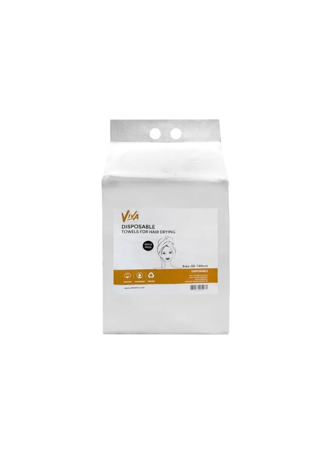 Viva - Viva Disposable Towels For Hair Drying 50pcs - Image 1