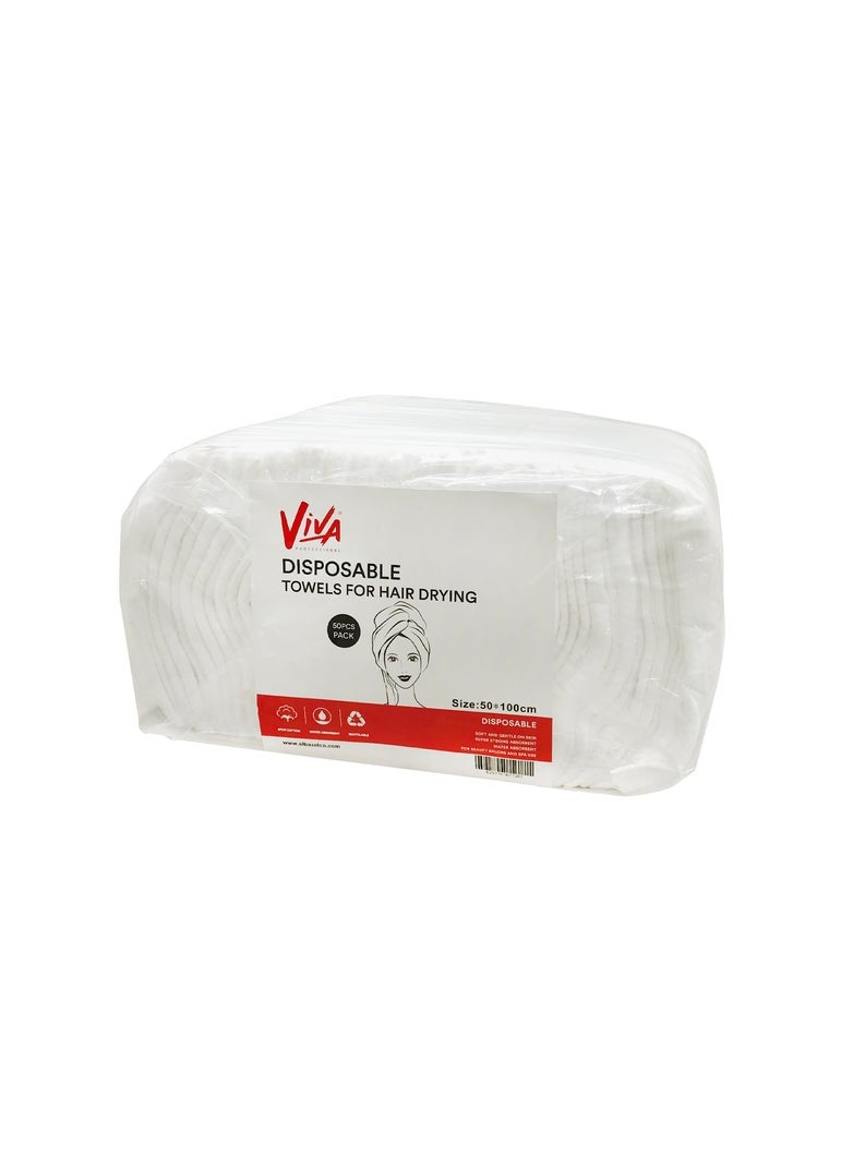 Viva - Viva Disposable Towels For Hair Drying 50pcs - Image 1
